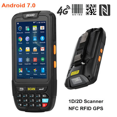 IP65 16G Rugged Handheld PDA , 480x800 4 Inch PDA Android 7.0
