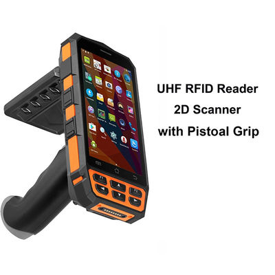 5.0 Inch 2G Wireless UHF RFID Reader , CE Long Range RFID Scanner
