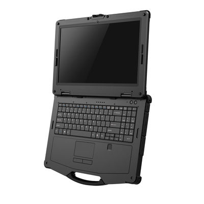 15.6 Inch 1000cd/M2 Industrial Rugged Laptop , RS232 Fully Rugged Laptop