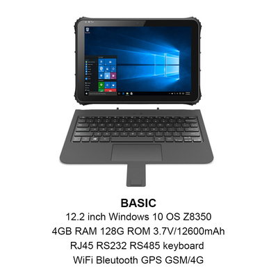 16:10 Windows Rugged Tablet CPU Z8350 With NFC Support ISO/IEC