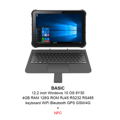 12.2 Inch 1920x1200 Windows 10 Rugged Tablet Intel CPU 6Y30