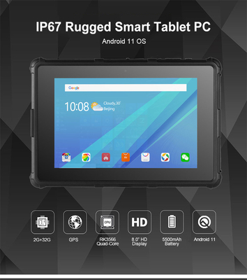 Android OS Rugged Tablet PC 8 Inch 800X1280 IPS GPS IP67 Smart RF8R